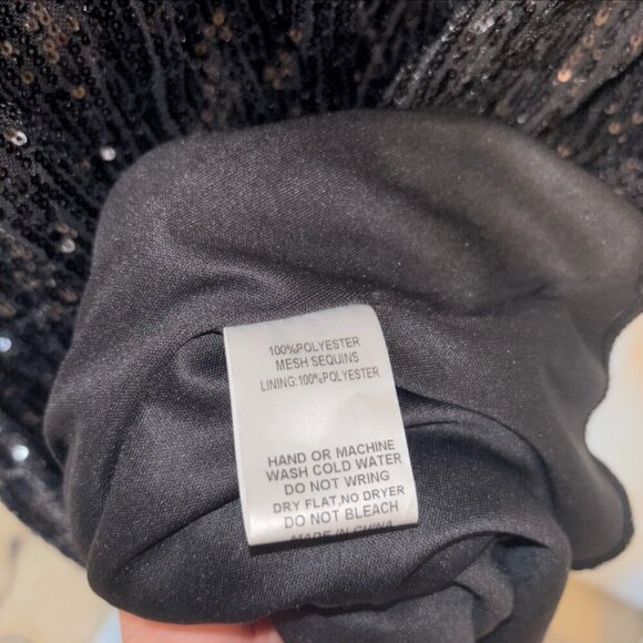 Altar’d State, Black Sequin Dress Size M - Picture 6 of 7